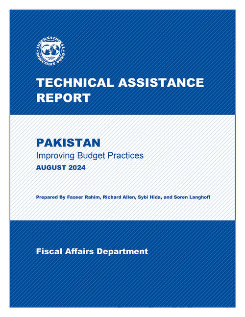 Book cover of Pakistan: Technical Assistance Report-Improving Budget Practices