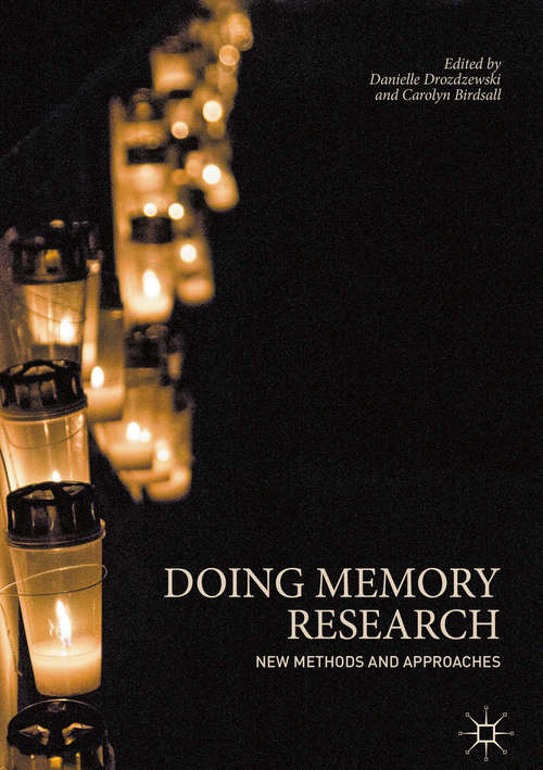 Book cover of Doing Memory Research: New Methods And Approaches (1st ed. 2019)