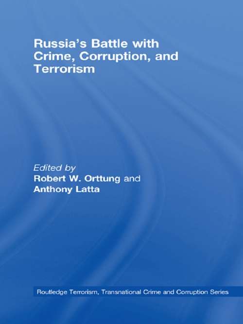 Book cover of Russia's Battle with Crime, Corruption and Terrorism (Routledge Transnational Crime and Corruption)