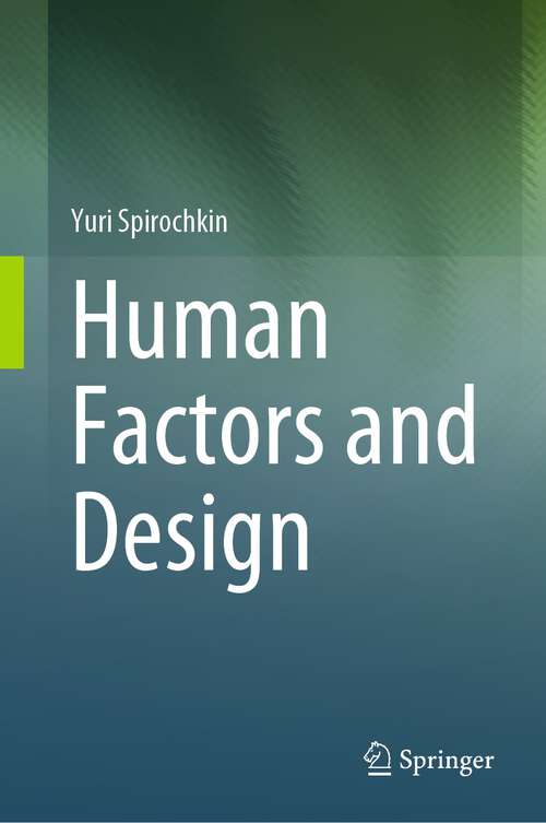 Book cover of Human Factors and Design (1st ed. 2023)