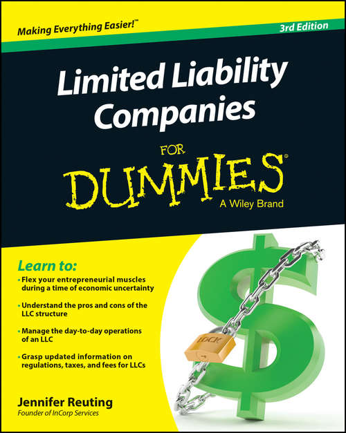 Book cover of Limited Liability Companies For Dummies