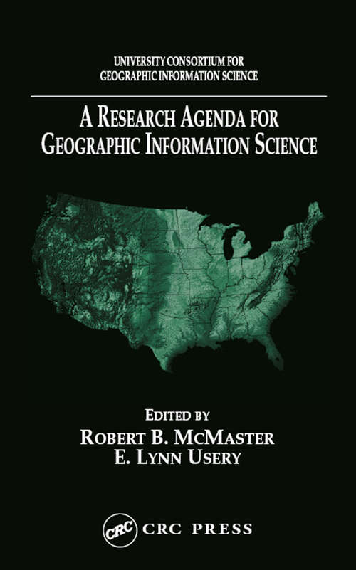 Book cover of A Research Agenda for Geographic Information Science