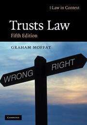Book cover of Trusts Law: Text and Materials
