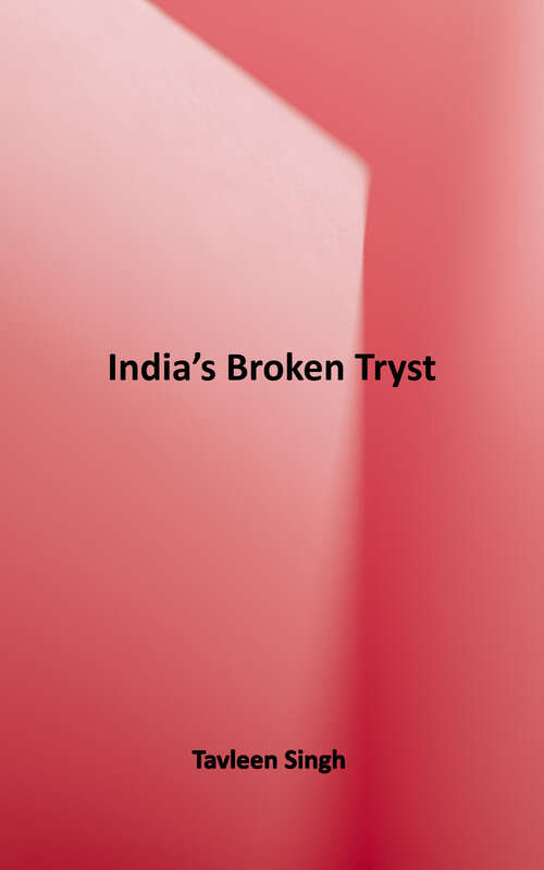 Book cover of India's Broken Tryst