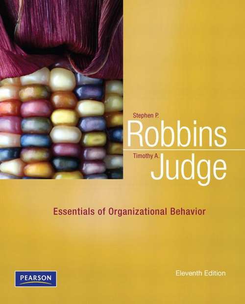 Book cover of Essentials of Organizational Behavior