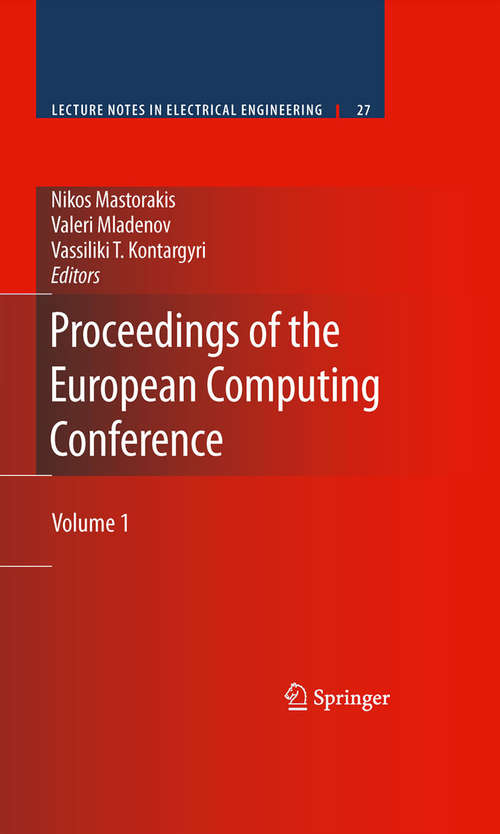 Book cover of Proceedings of the European Computing Conference: Volume 1