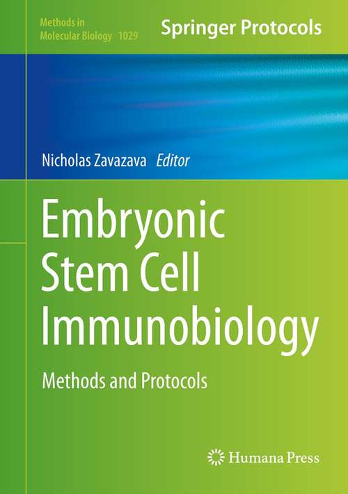 Book cover of Embryonic Stem Cell Immunobiology