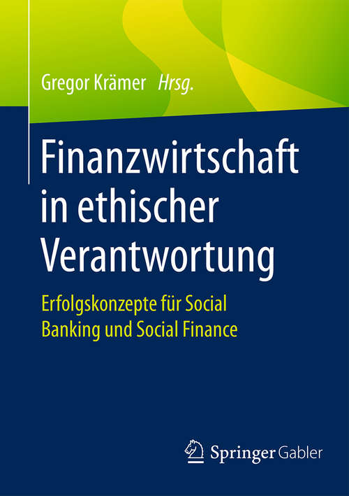 Book cover of Finanzwirtschaft in ethischer Verantwortung