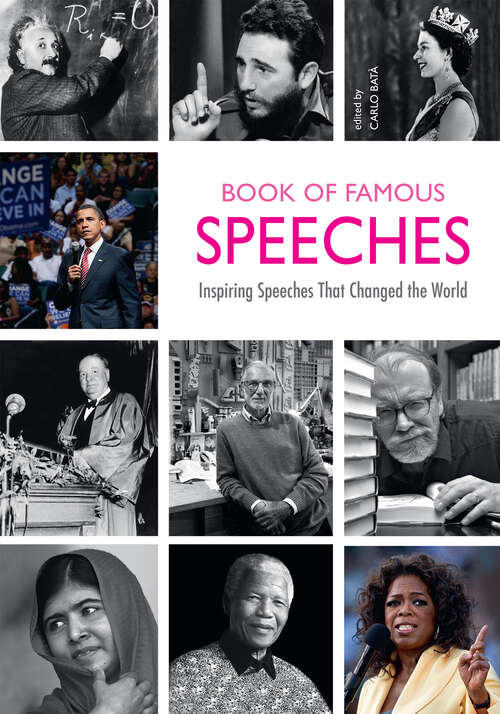 Book cover of Book of Famous Speeches: Inspiring Orations That Changed the World