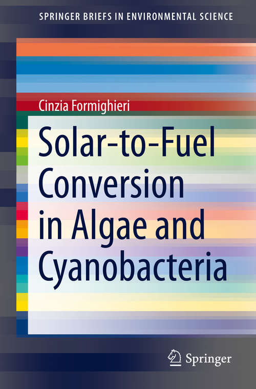 Book cover of Solar-to-fuel conversion in algae and cyanobacteria