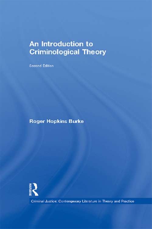 Book cover of An Introduction to Criminological Theory (5) (Criminal Justice: Contemporary Literature in Theory and Practice)
