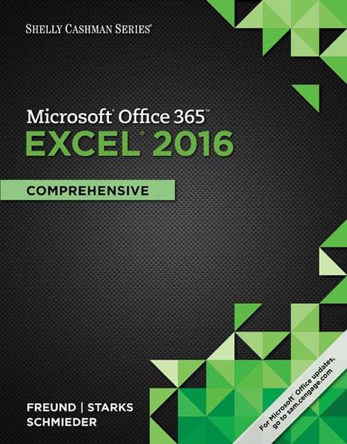 Book cover of Microsoft® Excel® 2016: Comprehensive (Shelly Cashman)