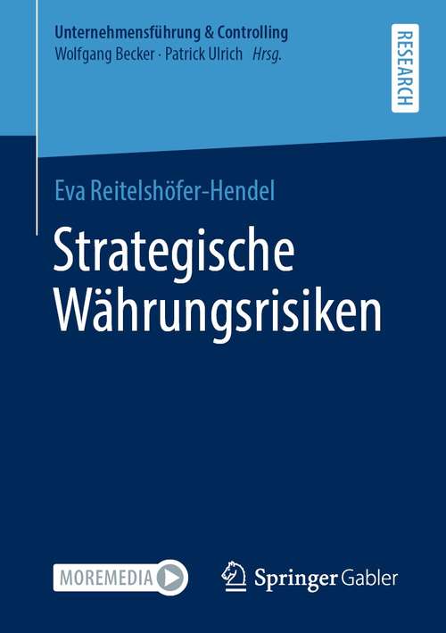 Book cover of Strategische Währungsrisiken (1. Aufl. 2021) (Unternehmensführung & Controlling)