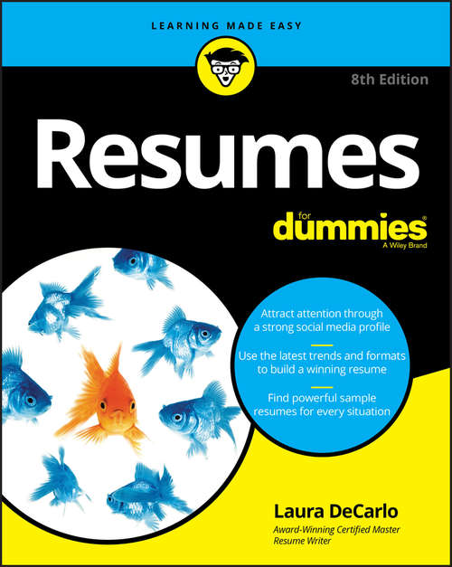 Book cover of Resumes For Dummies (8)