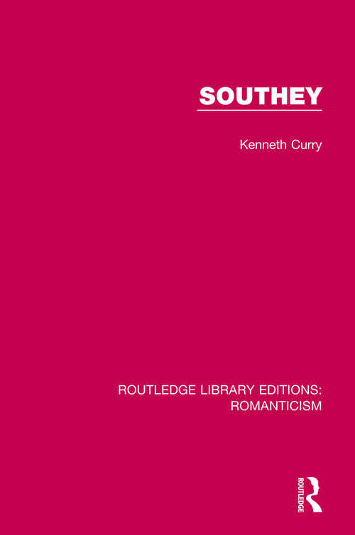 Book cover of Southey (Routledge Library Editions: Romanticism #7)