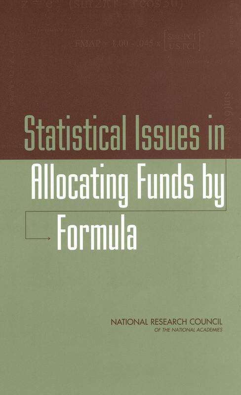 Book cover of Statistical Issues in Allocating Funds by Formula