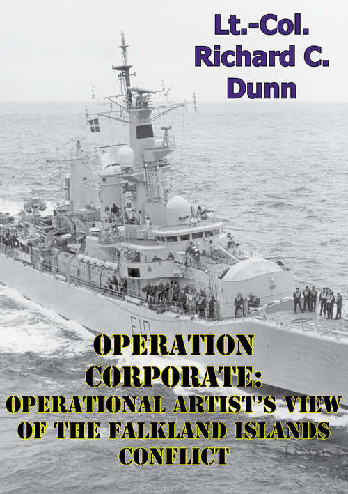 Book cover of Operation Corporate: Operational Artist's View Of The Falkland Islands Conflict