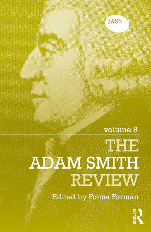 Book cover of The Adam Smith Review Volume 8: Volume 11 (The Adam Smith Review #6)