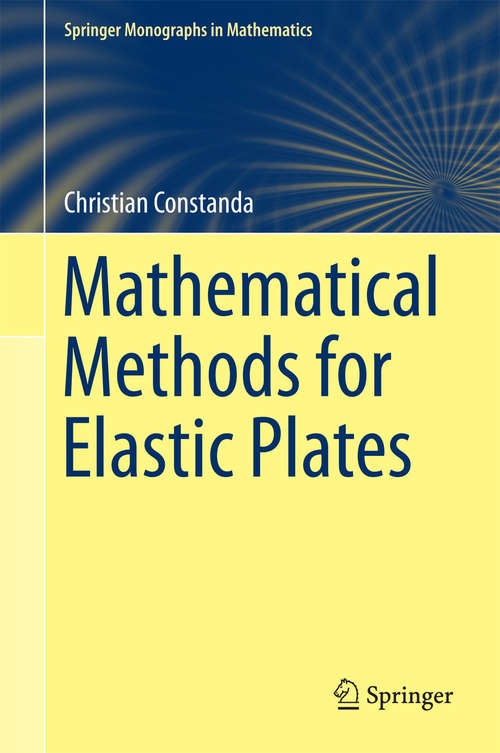 Book cover of Mathematical Methods for Elastic Plates