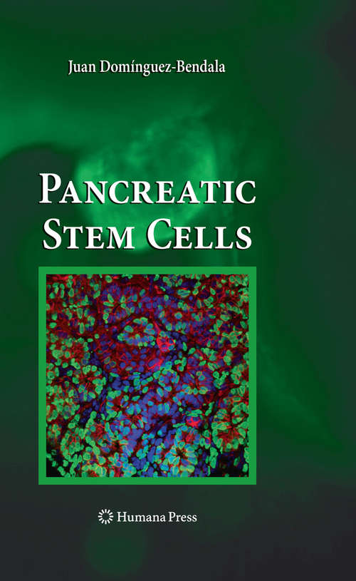 Book cover of Pancreatic Stem Cells