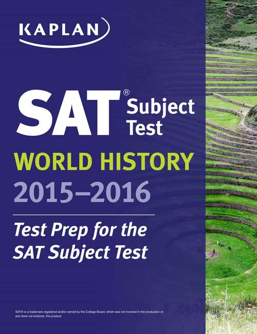 Book cover of Kaplan SAT Subject Test World History 2015-2016