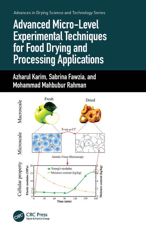 Book cover of Advanced Micro-Level Experimental Techniques for Food Drying and Processing Applications (Advances in Drying Science and Technology)