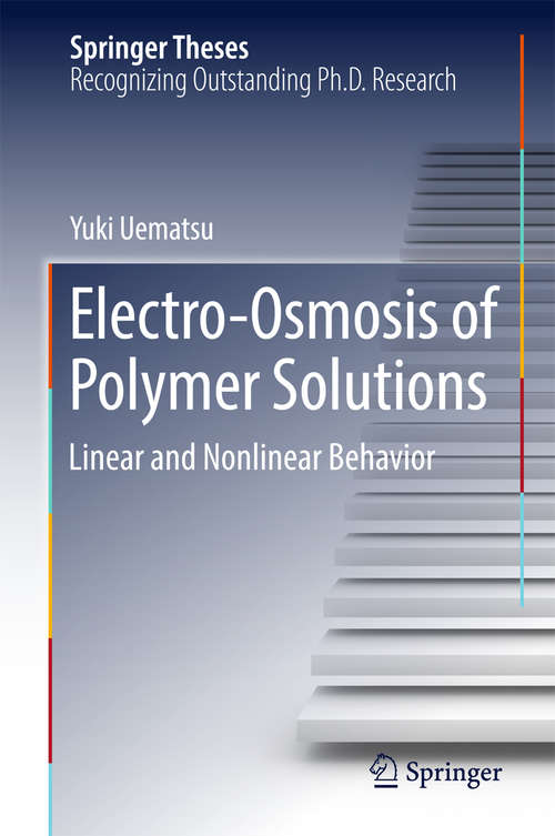 Book cover of Electro-Osmosis of Polymer Solutions