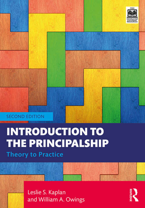 Book cover of Introduction to the Principalship: Theory to Practice