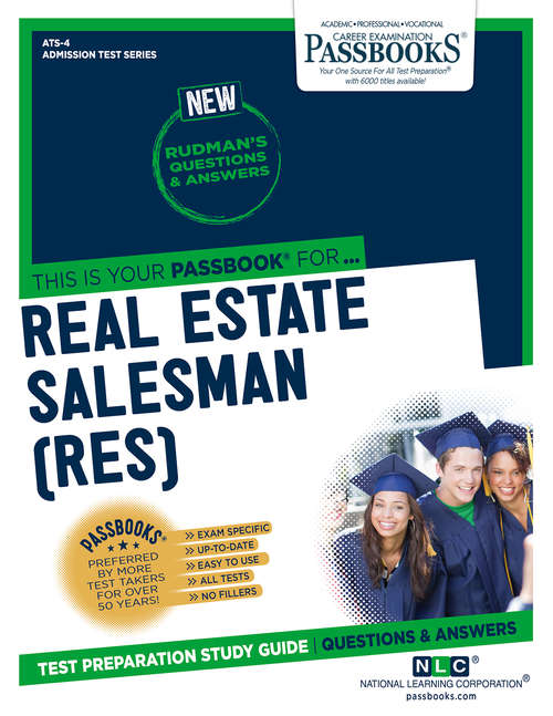 Book cover of Real Estate Salesman (RES): Passbooks Study Guide (Admission Test Series: C-668)