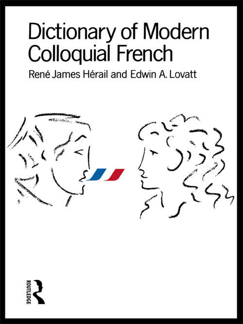 Book cover of Dictionary of Modern Colloquial French
