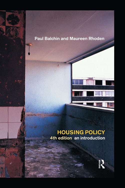 Book cover of Housing Policy: An Introduction (4)