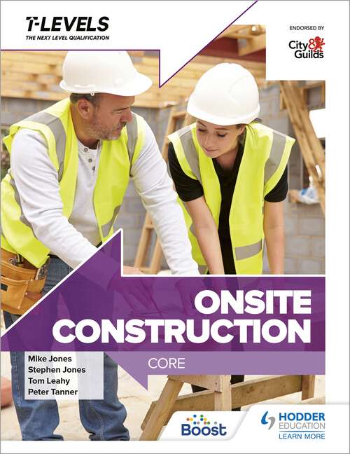 Book cover of Onsite Construction T Level: Core