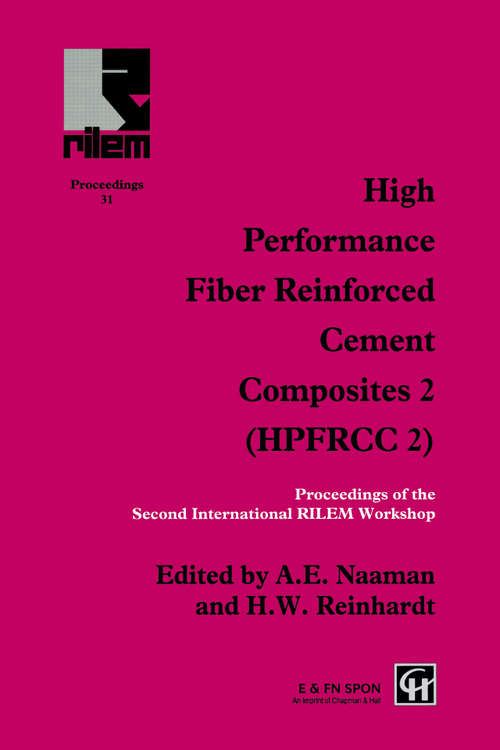 Book cover of High Performance Fiber Reinforced Cement Composites 2: Proceedings of the International Workshop (1)