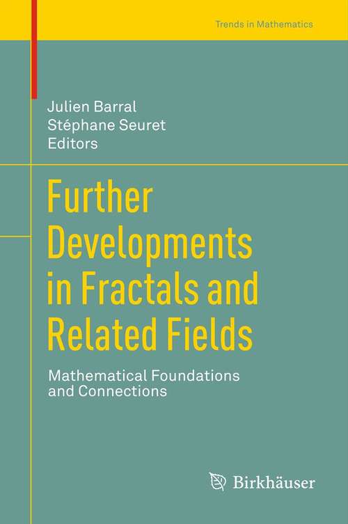 Book cover of Further Developments in Fractals and Related Fields