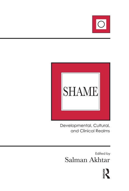 Book cover of Shame: Developmental, Cultural, and Clinical Realms