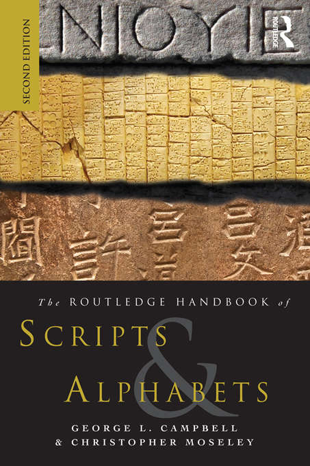 Book cover of The Routledge Handbook of Scripts and Alphabets (2)