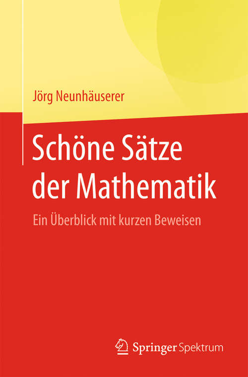 Book cover of Schöne Sätze der Mathematik