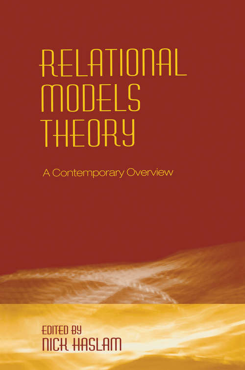Book cover of Relational Models Theory: A Contemporary Overview