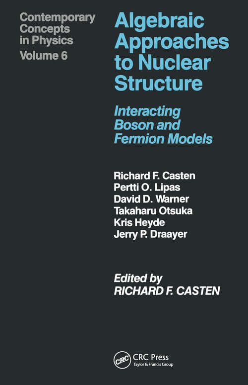 Book cover of Algebraic Approaches to Nuclear Structure