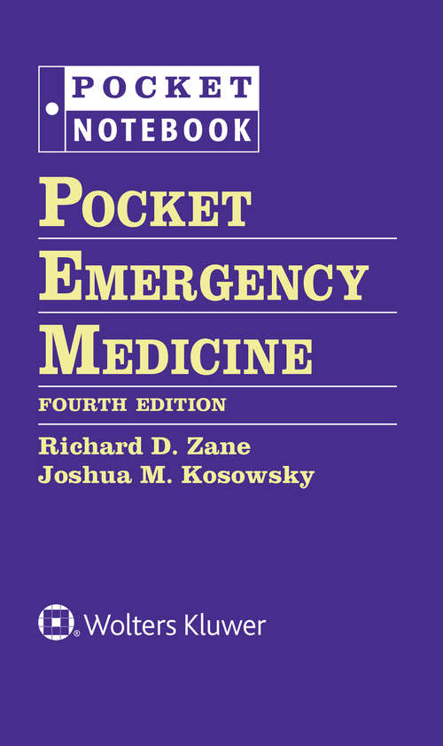 Book cover of Pocket Emergency Medicine: Powered By Skyscape, Inc (3) (Pocket Notebook Series)