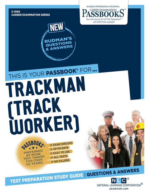 Book cover of Trackman (Track Worker): Passbooks Study Guide (Career Examination Series: C-1066)