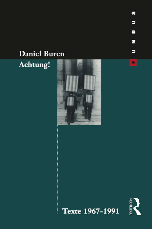 Book cover of Achtung! Texte 1969-1994