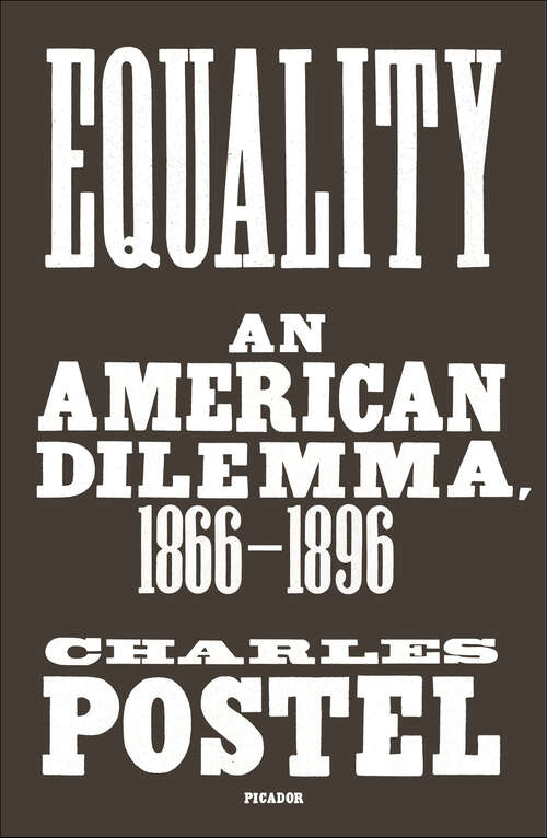 Book cover of Equality: An American Dilemma, 1866–1896