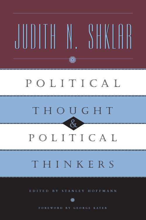 Book cover of Political Thought and Political Thinkers