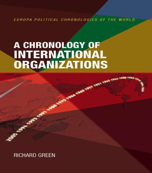 Book cover of A Chronology of International Organizations