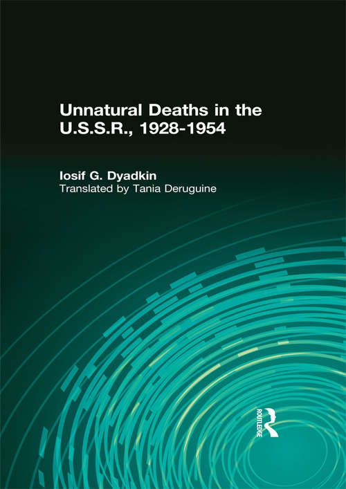 Book cover of Unnatural Deaths in the U.S.S.R.