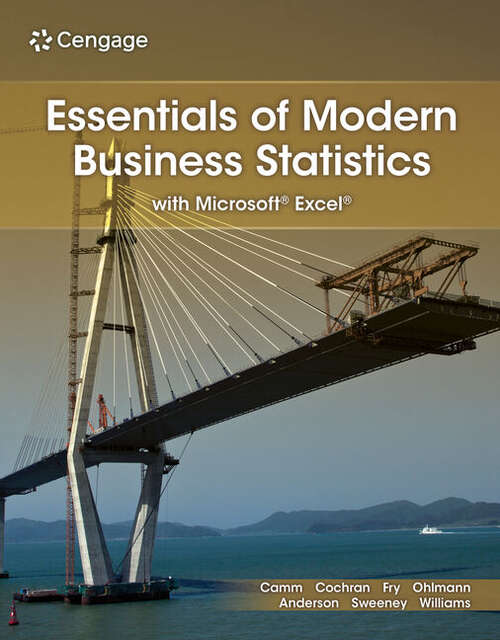 Book cover of Essentials of Modern Business Statistics with Microsoft® Excel® (9th Edition)