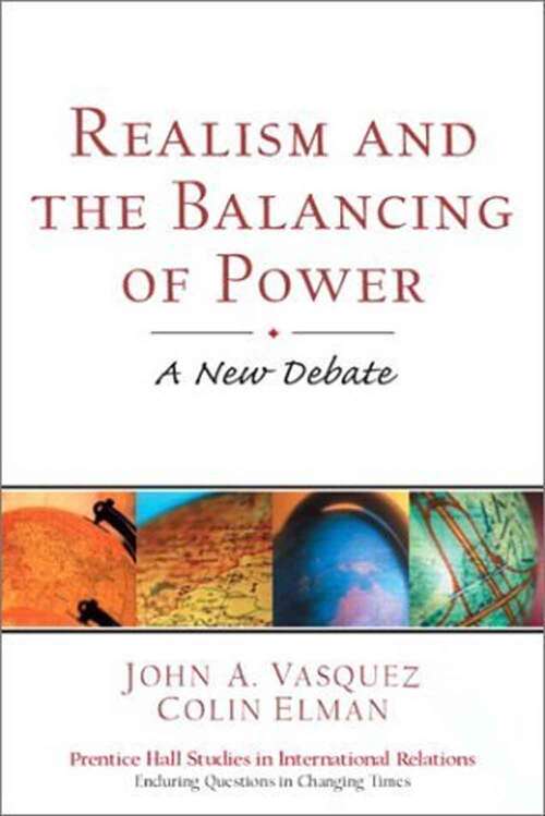 Book cover of Realism and the Balancing of Power: A New Debate