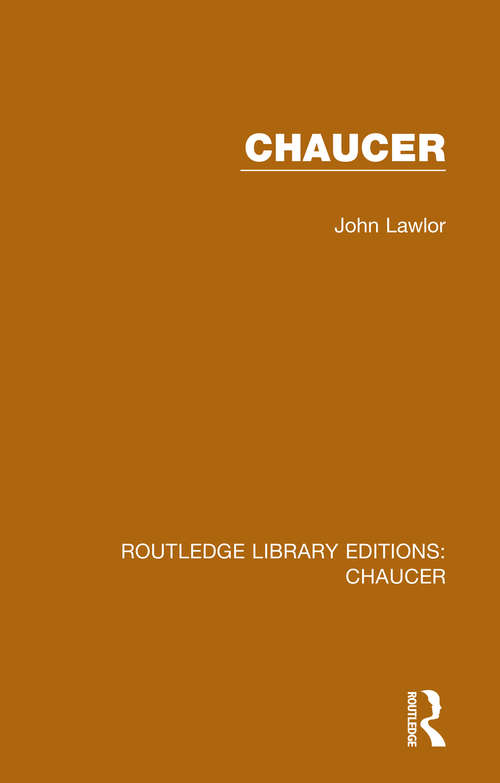 Book cover of Chaucer (Routledge Library Editions: Chaucer)