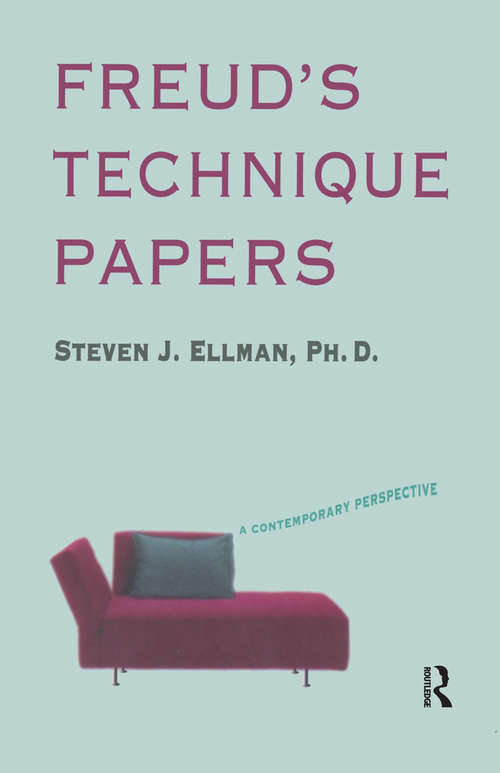 Book cover of Freud's Technique Papers: A Contemporary Perspective